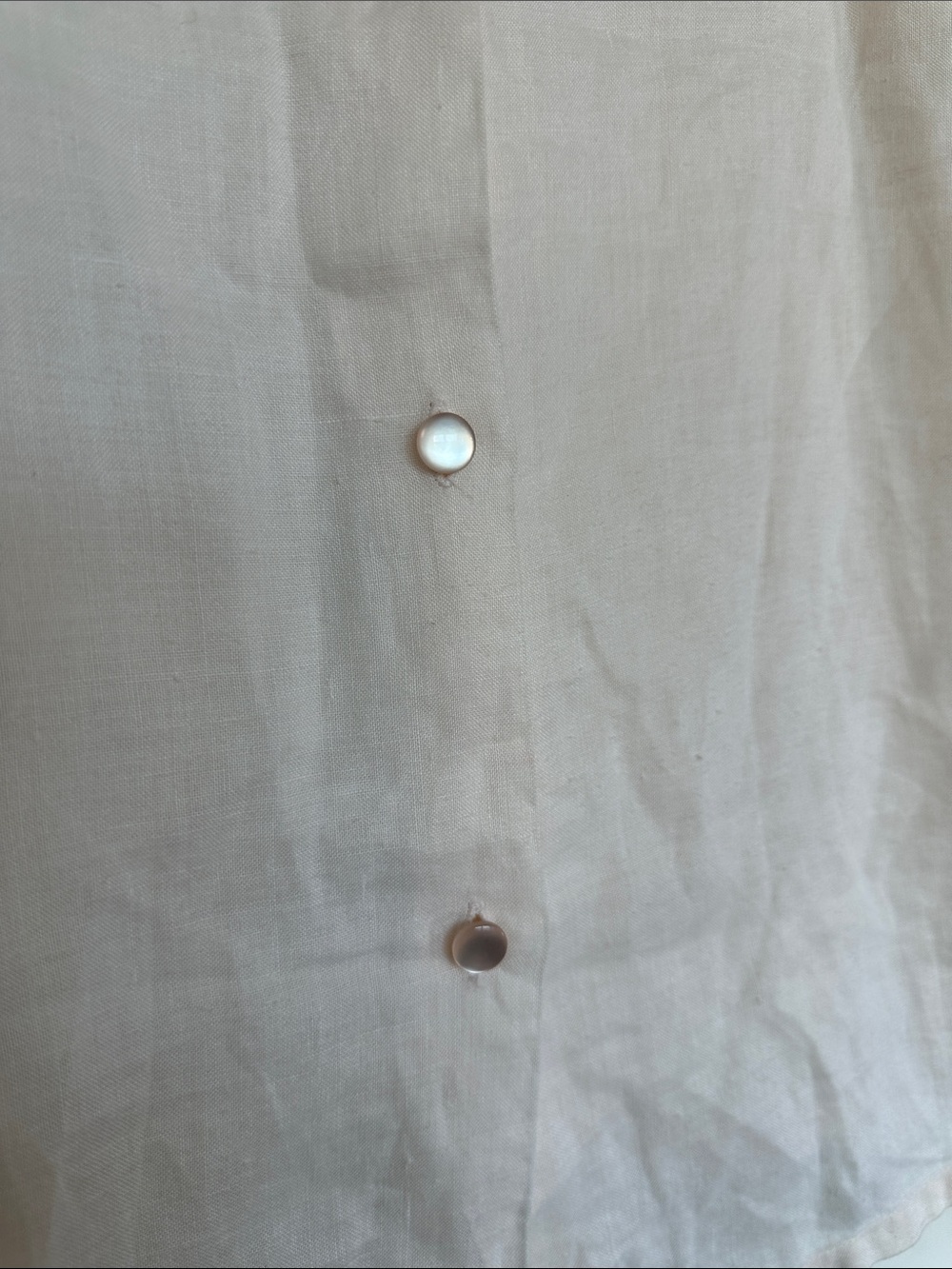 Milano Blush Pink Linen Blouse - Picture 4 of 4
